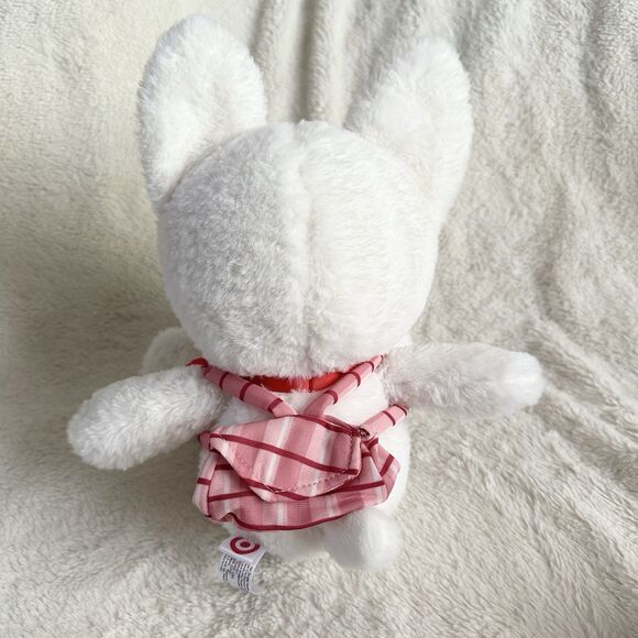 Target Brand Bullseye 10" Plush Dog Mascot with Backpack Ladybug Red White - Picture 3 of 5